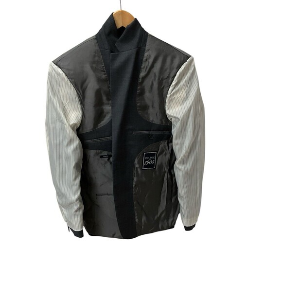 JOS A BANK 1905 Blazer Mens 38R Sport Coat Solid Gray Wool Suit Jacket Slim Fit - Picture 4 of 13